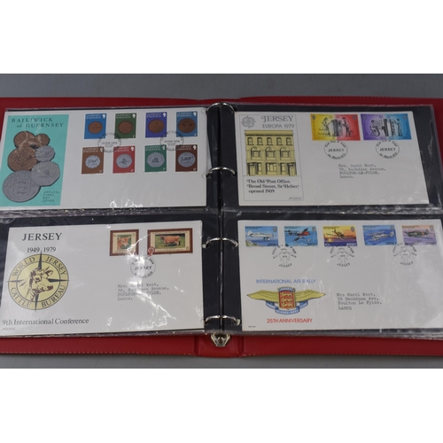 469 - Folder containing a Selection of Jersey Post Decimal First Day Stamp Covers