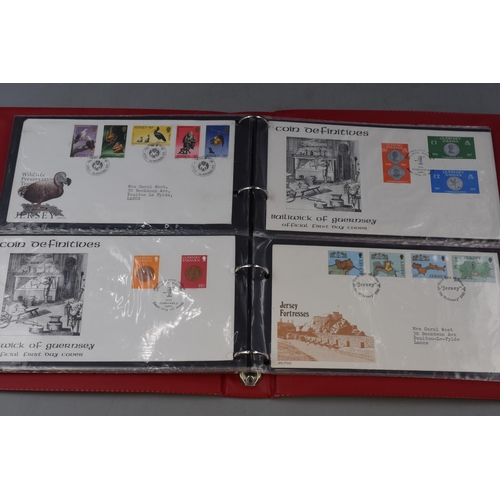 469 - Folder containing a Selection of Jersey Post Decimal First Day Stamp Covers