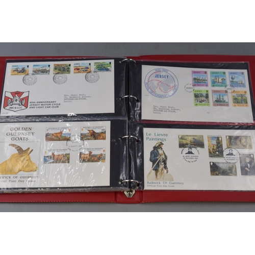 469 - Folder containing a Selection of Jersey Post Decimal First Day Stamp Covers