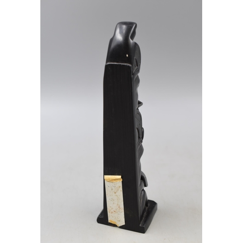 272 - Vintage Argillite Totem Pole (9