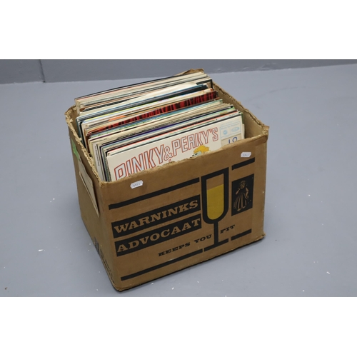 502 - Large Collection of Various Vintage House Clearance Vinyl LP's and Small number of 7