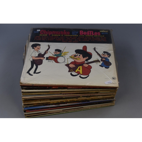 505 - Large Collection Of Pre- Owned Easy Listening Vinyl LP's to Include ' The Chipmunks Sing The Beatles... 