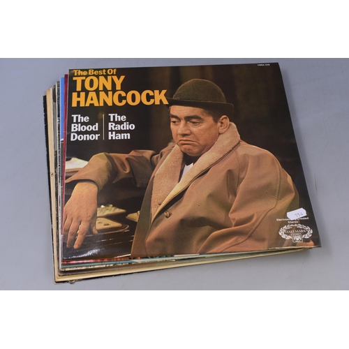 508 - Collection Of Eight Pre-Owned Comedy Vinyl LP's To Include, 'The Best of Tony Hancock', The Very Bes... 