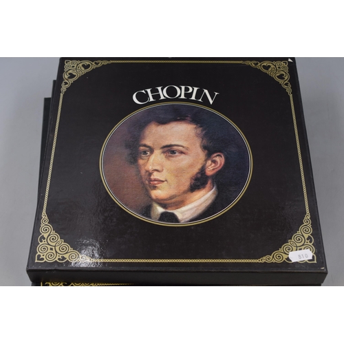 511 - Four Pre-Owned Classical Boxed Sets of Tchaikovsky, Bach, Chopin and Classical Piano Magic