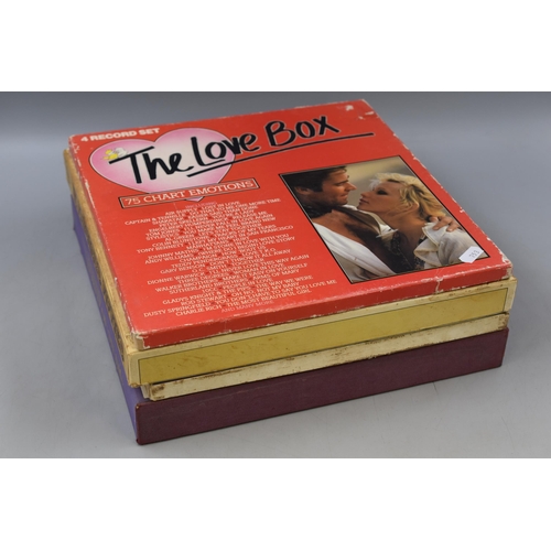 513 - Four Pre-Owned Box Collection's of Easy Listening Vinyl LP's To Include ' The Love Box' ( Various Ar... 