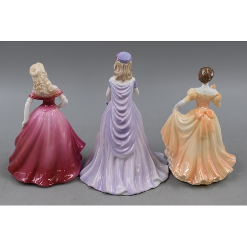 319 - Mixed Selection of Coalport Figurines to include Debutante's Caroline, Rose Ball and Amy (Approx. 5