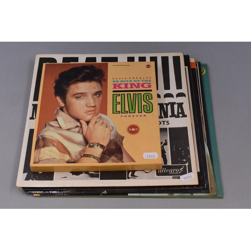 524 - Collection of 1960's Pre-Owned Music to Include Elvis Presley Cassette Box Set, 96 Hits, Also Vinyl ... 