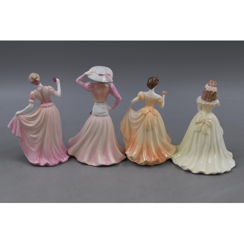 322 - Mixed Selection of Coalport Figurines to include Debutante Lauren, Celebration Time and Debutante's ... 