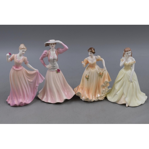 322 - Mixed Selection of Coalport Figurines to include Debutante Lauren, Celebration Time and Debutante's ... 