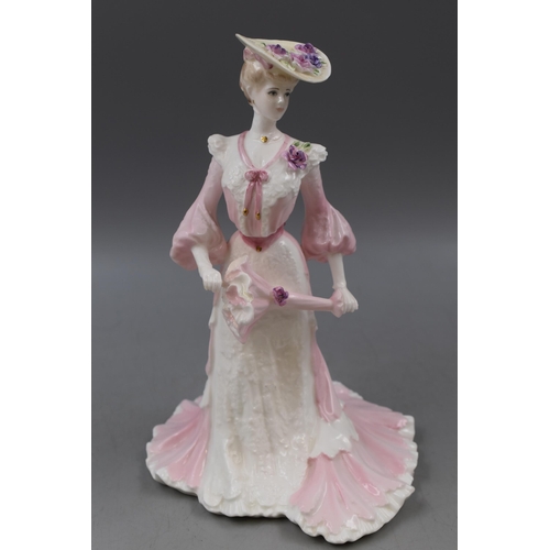 324 - A Coalport Lady Caroline Ceramic Figure, Approx 9