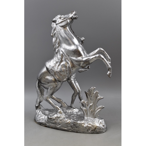 331 - A Cast Metal After Guillaume Coustou The Elder Horse Tamer From Marly Figure, Approx 16