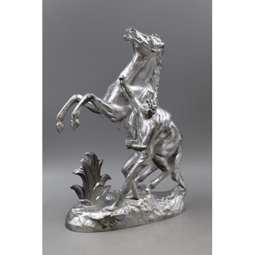 331 - A Cast Metal After Guillaume Coustou The Elder Horse Tamer From Marly Figure, Approx 16