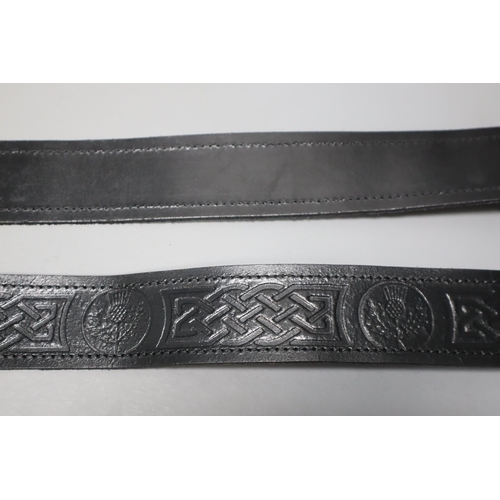 814 - Mixed Selection of Large Belts to include Three Kilt Belts