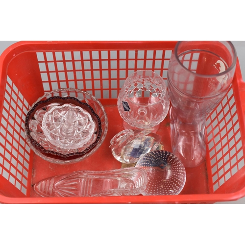 838 - Mixed Selection of Glassware to include Pint Boot and Crystal items