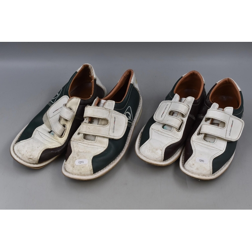 843 - Two Pairs of Bowling Shoes by Qubica AMF Sizes 7 and 10