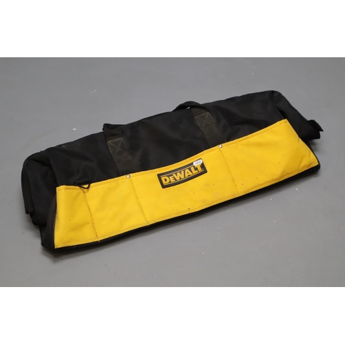 866 - LARGE DeWalt Canvas Tool Bag with Spare Shoulder Strap