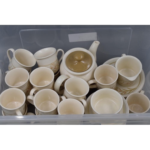 867 - Bilstons 42 Piece Ceramic Tea Set, To Include Tea Pot, Cups, Saucers, Side Plates, Milk/Cream Jug an... 