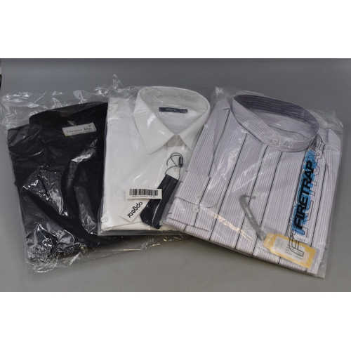 797 - Three New Men's Shirts to include size XL and size 16.5R