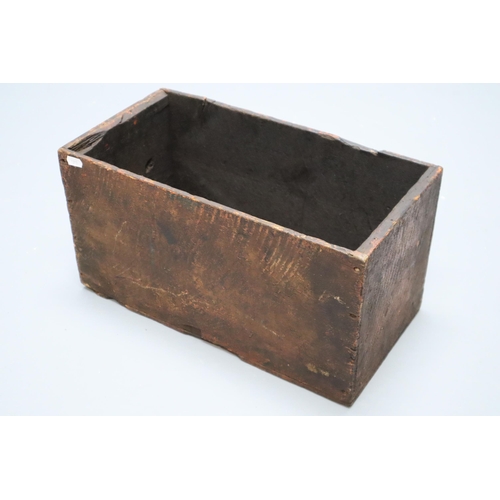 712 - 1930's Vintage Wooden Box Stamped 'Cotters and Pins' From BSA Factory