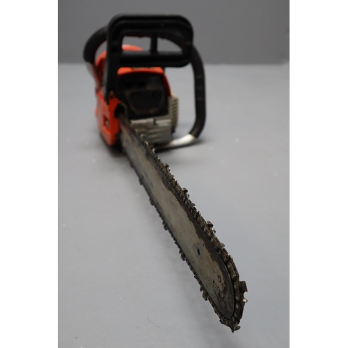 738 - Cannon tools Chainsaw 20 Inch Bar And Chain C-tools Mt9999, has good compression when tested