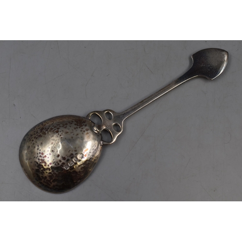 26 - A Hallmarked Birmingham Silver William Hutton & Sons Art Nouveau Style Serving Spoon, Circa 1912... 