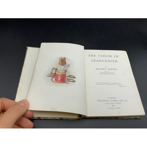 42 - A Beatrix Potter The Tailor of Gloucester First Edition, Deluxe Binding. Published By Frank Warne &a... 