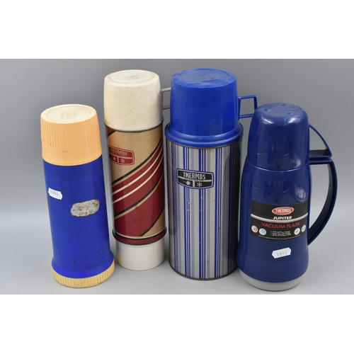 846 - Mixed Selection Including Variety of Thermos Flasks and Silver Plated Kettles