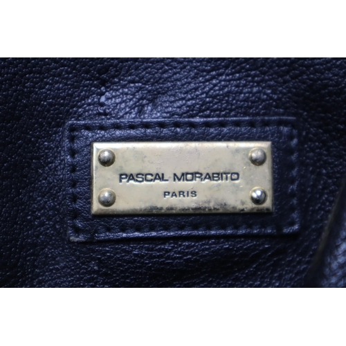 878 - A Pascal Morabito Retro Black Leather Holdall