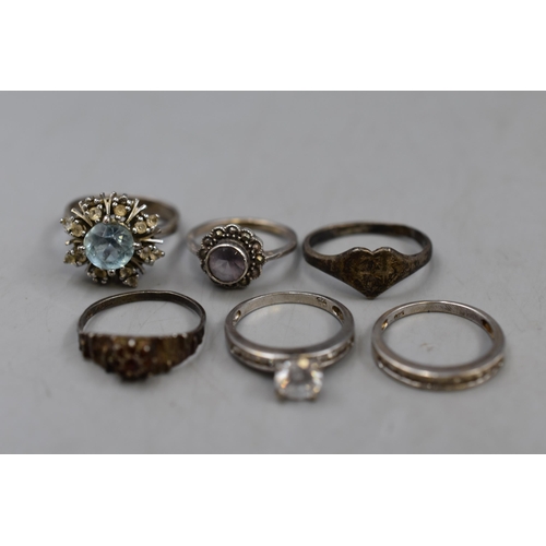 21 - Mixed Selection of Silver 925 Rings, Various Designs