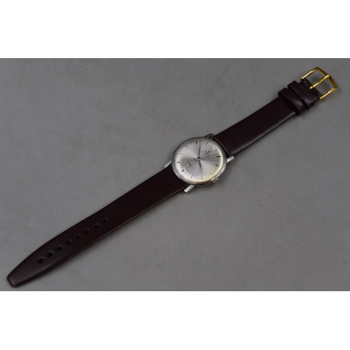 63 - Roidor 21 Jewels Mechanical Gents Watch with Leather Strap (Working)