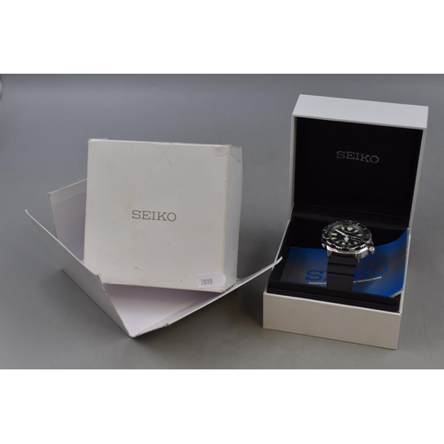 76 - Seiko Automatic Monster Watch, Boxed with Instructions (untested)