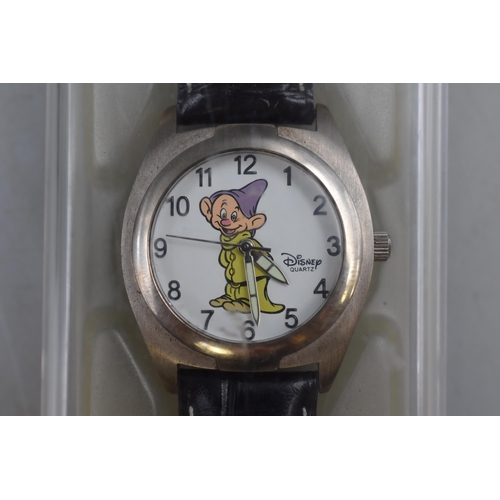 97 - Armitron Scooby Doo Quartz Watch with Tin and a Disney Timeworks Seven Dwarfs Watch with Original Le... 