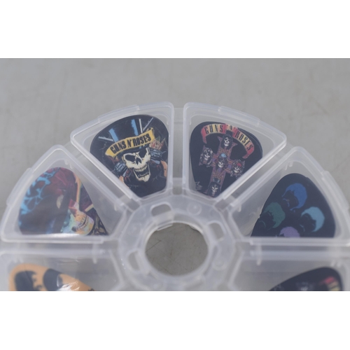 154 - A Selection of Fifty Guitar Picks. Includes The Beatles, Guns n Roses, And More