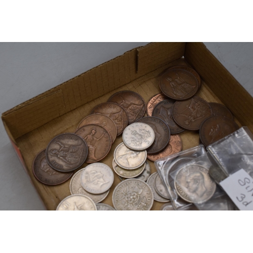 196 - A Quantity of Vintage GB Coinage Including Silver