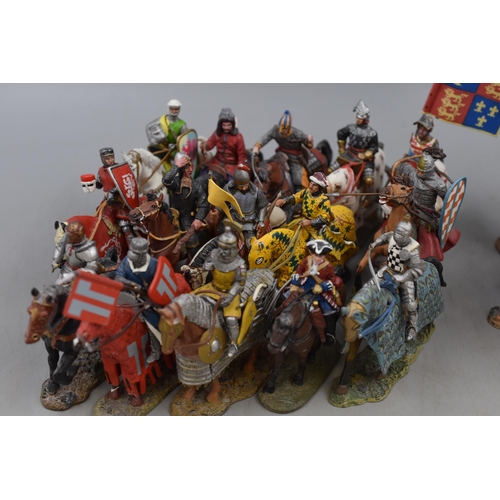 233 - A Selection of Thirty-Four Assorted Del Prado Painted Lead Figures, And Two Other Medieval Knight Fi... 