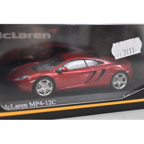 240 - Limited Edition Collectors Model McLaren MP4-12C, Scale1:43 in Volcano Red, in McLaren Box, Pauls Mo... 