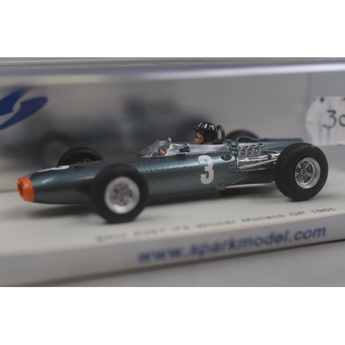 244 - Boxed, Spark Collectors Model BRM P261 ( Number 3 ) Graham Hill, Winner Monaco GP 1965, Scale 1:43