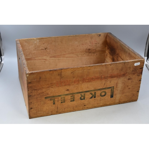 582 - Norwegian Wooden Food Crate (19