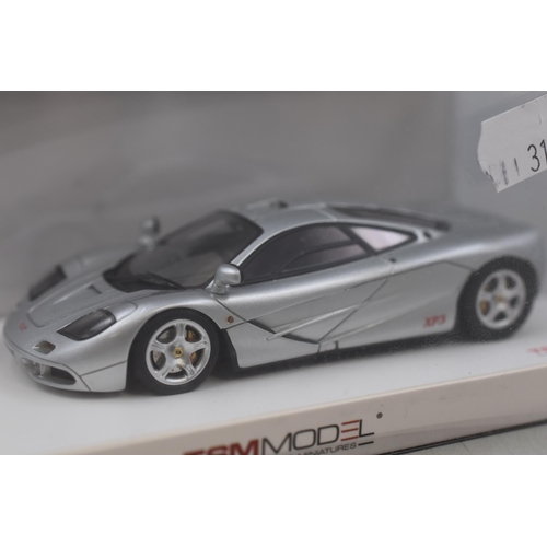 267 - Boxed, Collectors TSM Model McLaren 1993 F1 XP-3 Experimental Prototype, Scale 1:43