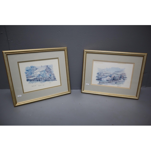 746 - Selection of 2 Framed and Glazed Prints by Dremott Approx 18