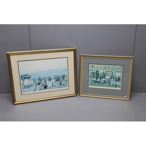 748 - Two Helen Bradley Framed and Glazed Prints including Fred Walmsley's Pierrots (30