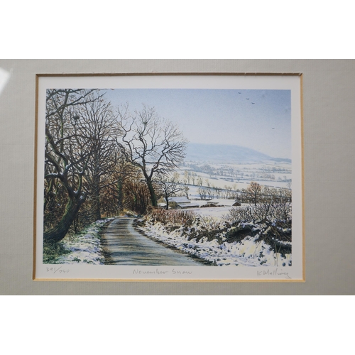 751 - Selection of 3 Framed & Glazed Limited Printed Paintings by Keith Melling Including 391/750 Nove... 