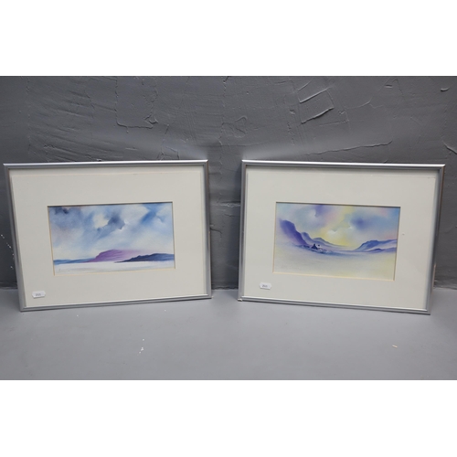 752 - Selection of 2 Framed and Glazed Paintings by Harry C Approx 17