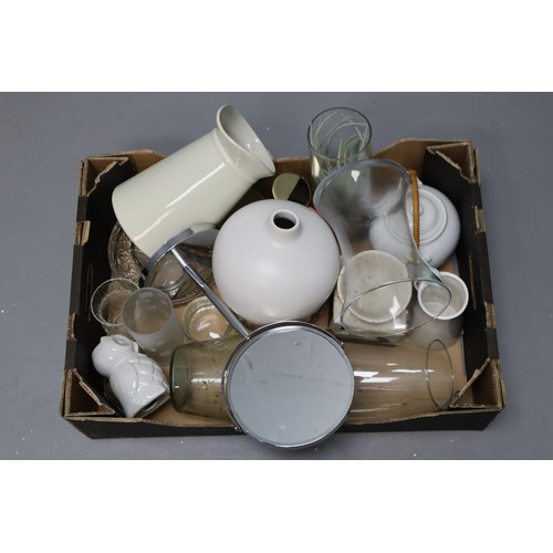 795 - Nice Quality Mixed Lot to include Vases, Glassware, Mirror, Tealight Holder, Ceramics and more