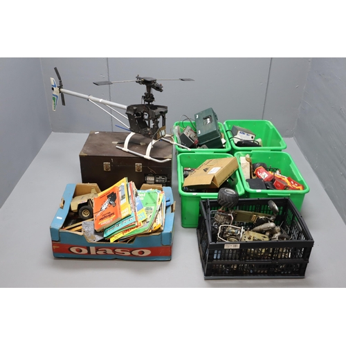 808 - A Large Selection of Radio Controlled Vehicle Parts and Accessories. Includes Servos, Engine Parts, ... 