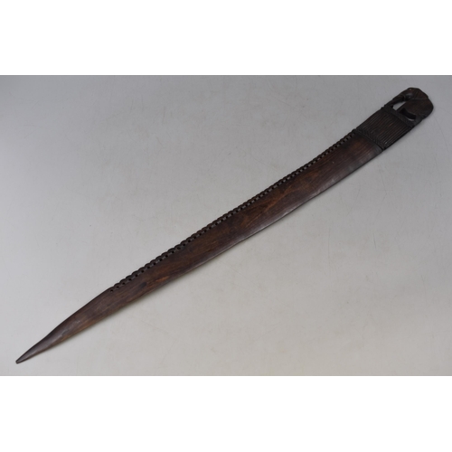 780 - African Wooden Decorative Sword (25