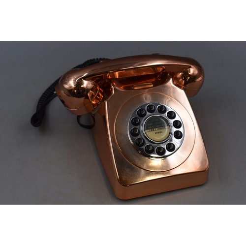 744 - Gold Tone Vintage style House phone untested item