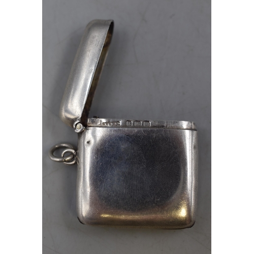 27 - Hallmarked Birmingham Silver Vesta Case