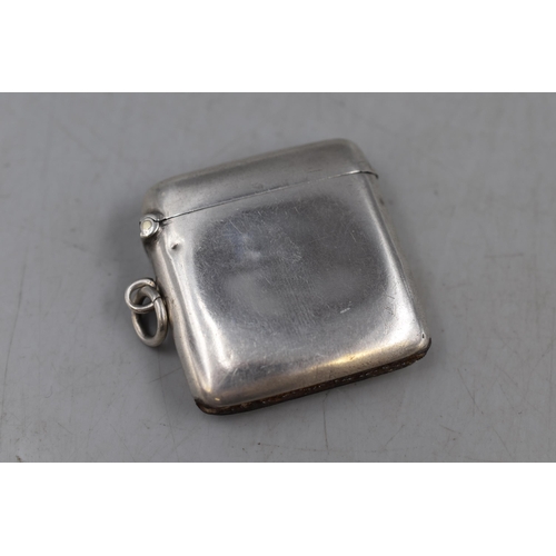 27 - Hallmarked Birmingham Silver Vesta Case