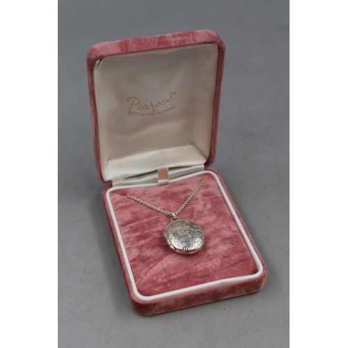 40 - A Sterling Silver Locket, On Sterling Silver Chain. Marked Tiffany & Co, Unverified